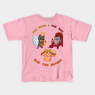 The Good, the Bad and The Orange Cats Kids T-Shirt